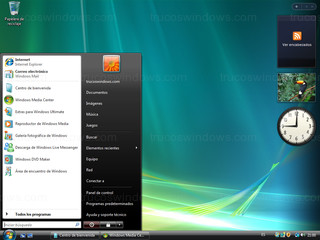 Windows Vista - Menú de Inicio