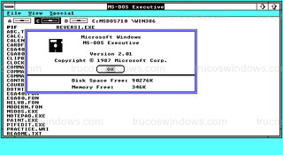 Windows 2.01 - Información del sistema