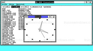 Windows 2.01 - Clock