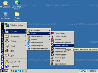 Windows ME - Juegos - Damas en internet