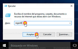 Windows 10 - Editor de registro (regedit)