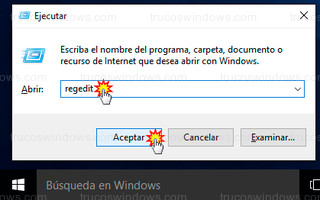 Windows 10 - Editor de registro (regedit)