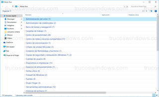 Windows 10 - Grupos contraídos