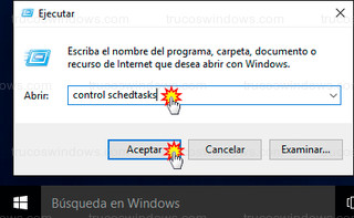 Ejecutar - control schedtasks