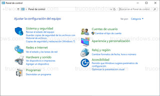 Windows 10 - Antiguo Panel de Control de Windows