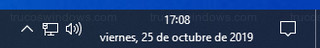 Reloj de Windows - Formato de fecha larga