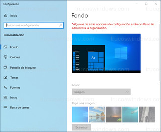 Windows 10 - Fondo de pantalla bloqueado