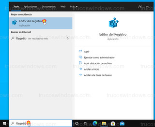 Windows 10 - Editor del Registro