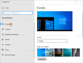 Windows 10 - Personalización - Historial de fondos de pantalla reseteado