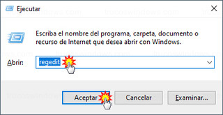 Ejecutar - Regedit