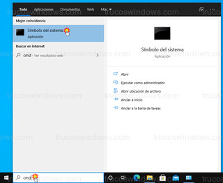 Windows 10 - Símbolo del sistema (cmd)