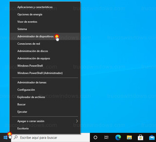 Windows 10 - Administrador de dispositivos