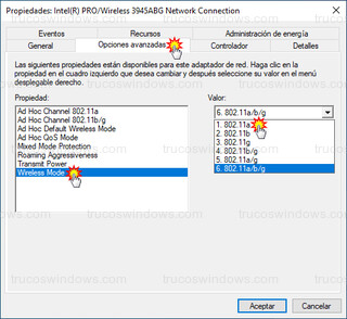 Intel (R) PRO/Wireless 3945ABG - Wireless Mode