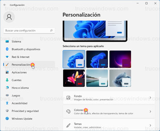 Personalización - Colores