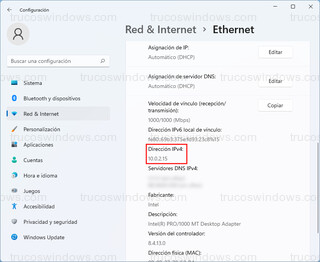 Ethernet - Dirección IPv4