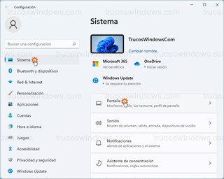 Windows 11 - Sistema > Pantalla