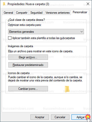 Windows 10 - Elegir archivo > Aplicar