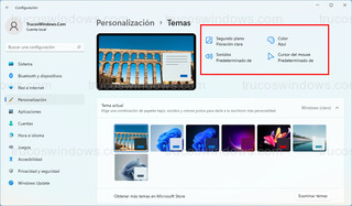 Windows 11 - Personalizar un tema