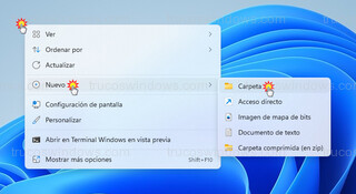 Windows 11 - Crear nueva carpeta