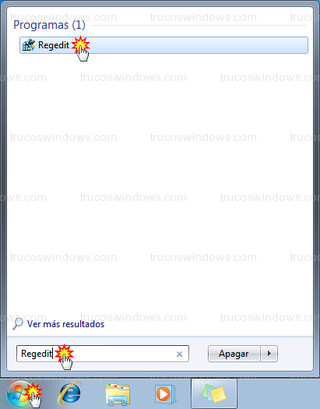 Windows 7 - Editor del Registro