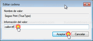 Editor del Registro - Segoe Print (Truetype)
