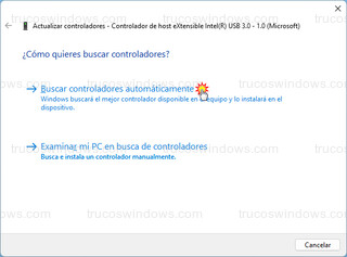 Administrador de dispositivos - Buscar controladores automáticamente (W11)