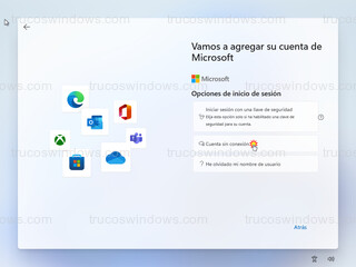 Instalar Windows Pro - Cuenta sin conexión