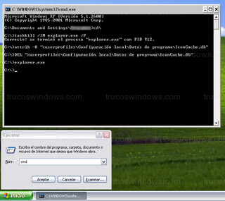 Windows Xp - Reiniciar cache de iconos en Windows Xp