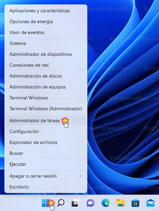 Windows 11 - Administrador de tareas