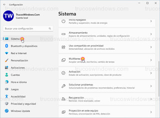 Windows 11 - Sistema > Multitarea