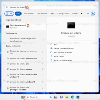 Windows - Símbolo del sistema