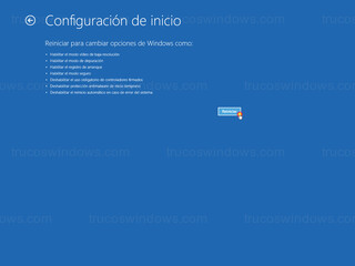 Entorno de recuperación de Windows (WinRE) - Reiniciar