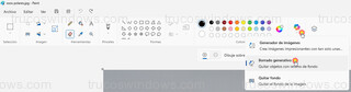 Microsoft Paint - Copilot > Borrado generativo
