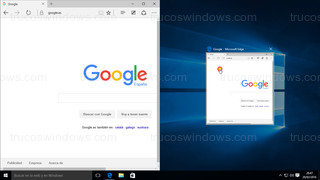 Windows 10 - Ventana posición izquierda con vista miniatura