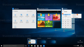 Windows 10 - Cambiar ventana de escritorio virtual con menú
