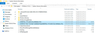 Windows 10 - Archivos punto de restauración