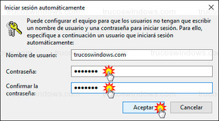 Windows 10 - Iniciar sesión automáticamente