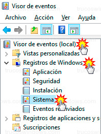 Windows 10 - Registros del sistema