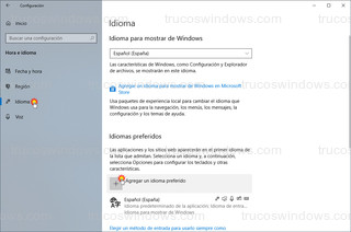 Windows 10 - Idioma