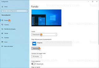 Windows 10 - Configuración fondo de pantalla