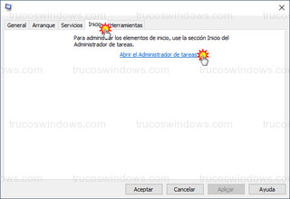 Windows 10 - Configuración del sistema > Inicio