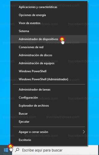 Windows 10 - Administrador de dispositivos