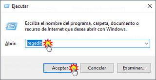 Ejecutar - Regedit