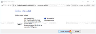 Quitar una unidad - Quitar unidad