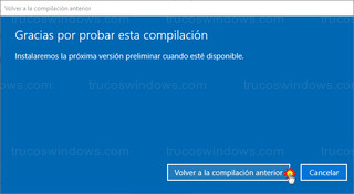 Volver a la compilación anterior - Volver a la compilación anterior