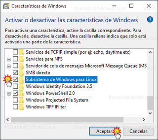 Características de Windows - Subsistema de Windows para Linux