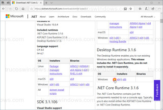 Microsoft - Desktop Runtime 3.1.6