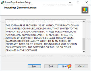 PowerToys (preview) Setup - Licencia
