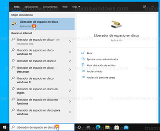 Windows 10 - Liberador de espacio en disco