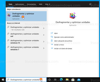 Windows 10 - Desfragmentar y optimizar unidades